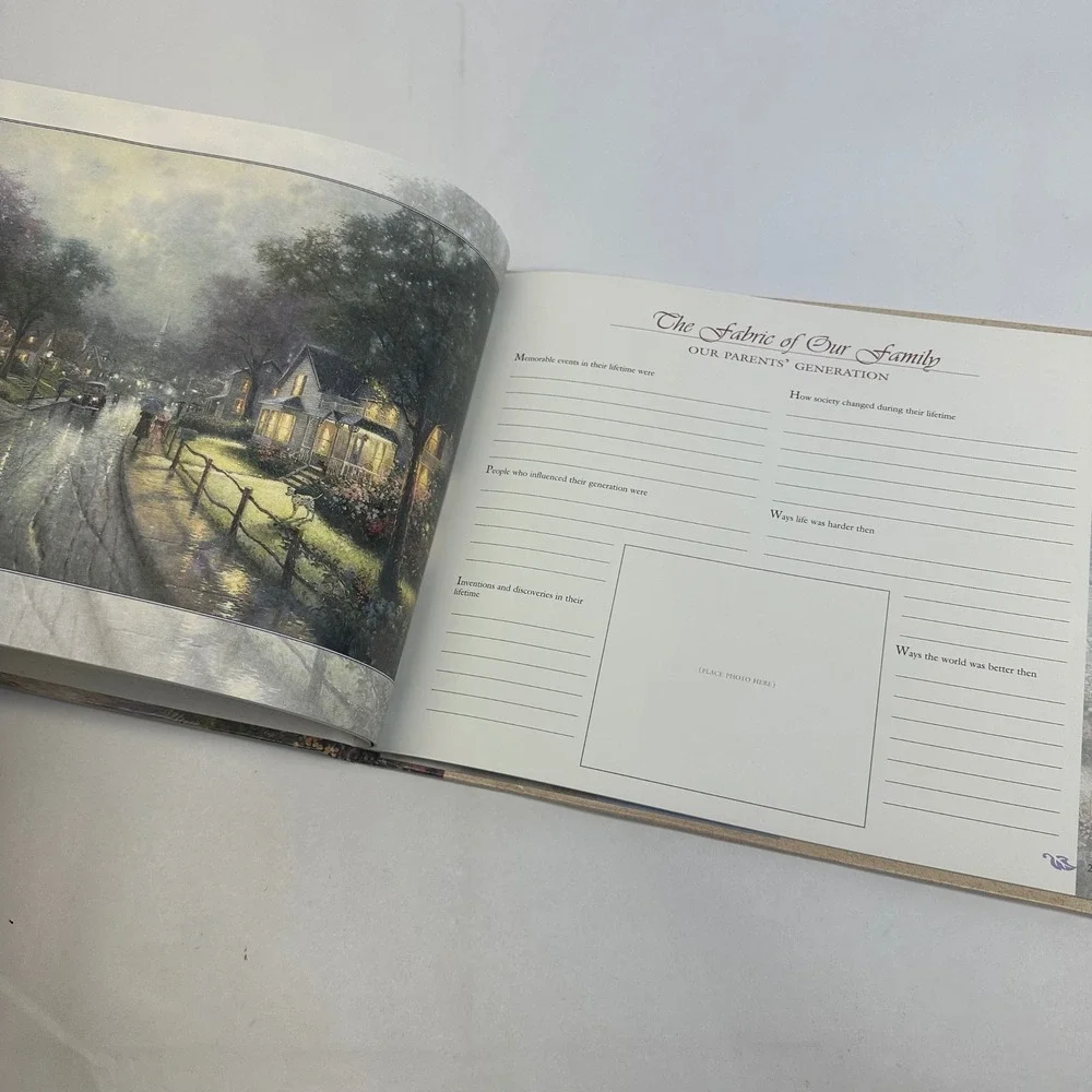 Thomas Kinkade Then and Now Remembering the Generations Family History Journal